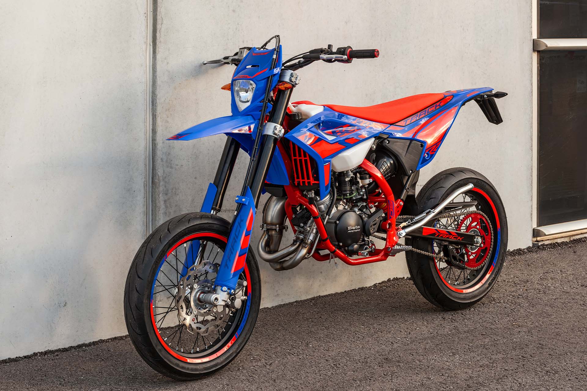 BETA RR Motard 2 T 50 TRACK blue vorne